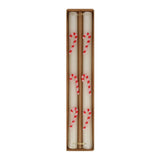 Candy Cane Table Candles (x2)