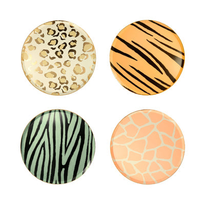 Safari Animal Print Side Plates (x 8)