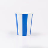 Beach Striped Cups (x8)