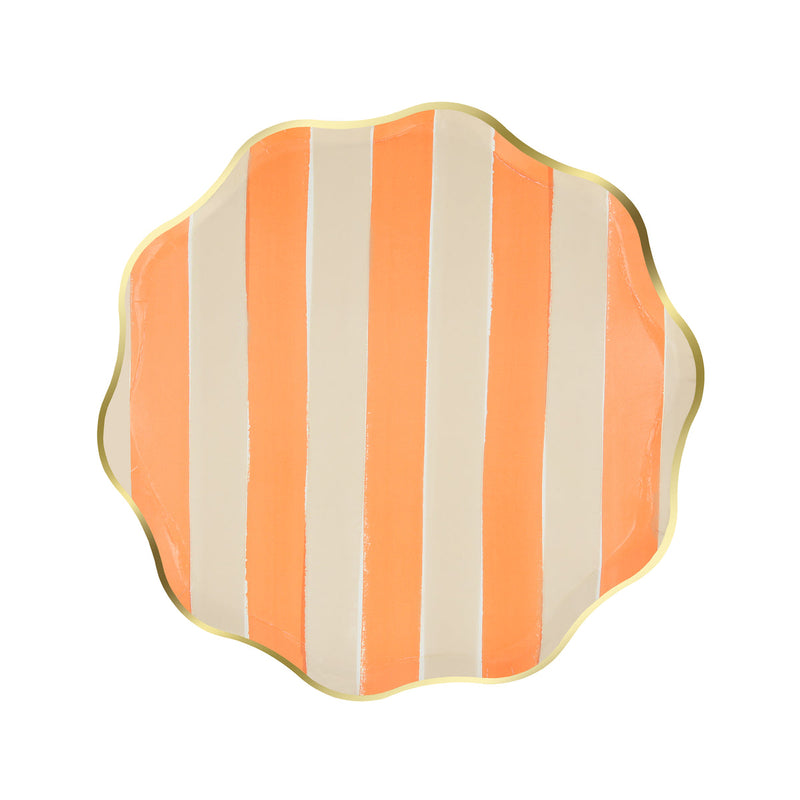 Fall Stripe Side Plates (x8)