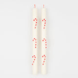 Candy Cane Table Candles (x2)