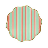 Festive Stripe Side Plates (x8)