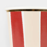Fall Stripe Cups (x8)