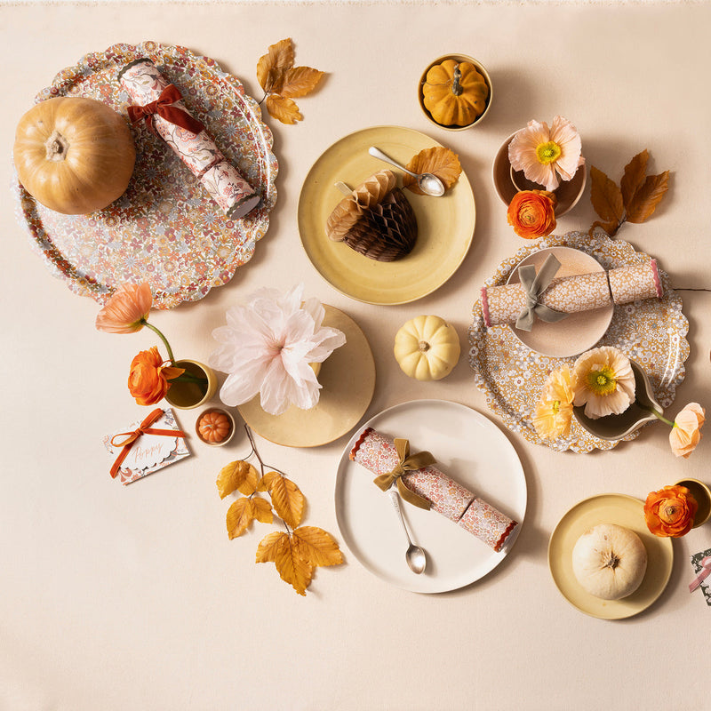 Meri Meri x Liberty Fall Crackers With Velvet Bows