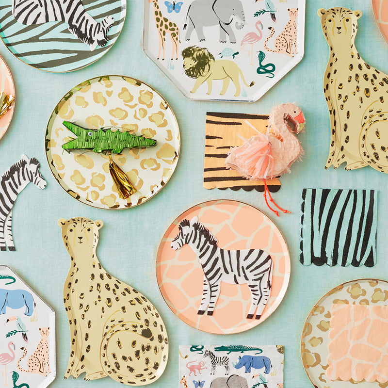 Safari Animal Print Side Plates (x 8)