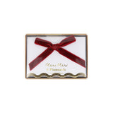 Thanksgiving Velvet Bow Place Cards (x6)