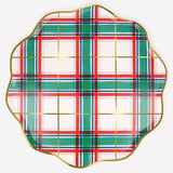Plaid Dinner Plates (x8)