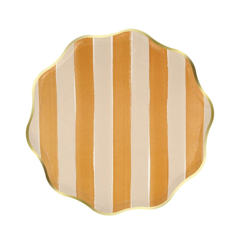 Fall Stripe Side Plates (x8)