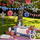 Stars & Stripes Hanging Decorations (x8)