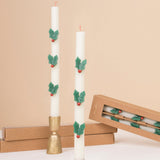 Holly Table Candles (x2)