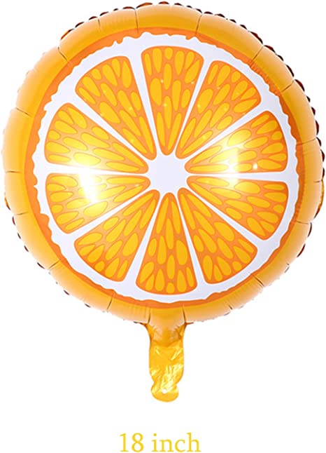 18" Orange Foil Balloon