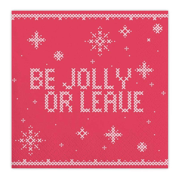 Beverage Napkins - Be Jolly