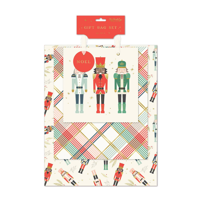 Nutcrackers Gift Bag Set of 3