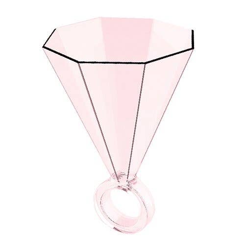 3oz Shot Glass-Light Pink Ring