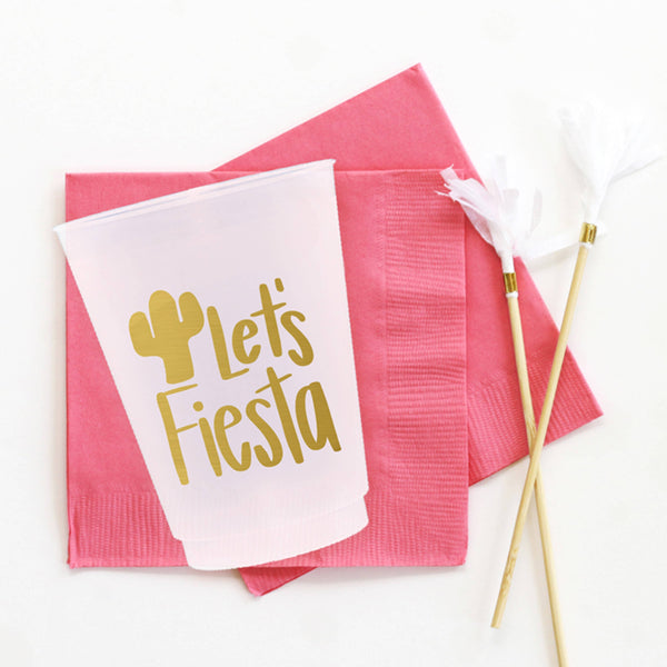 Let's Fiesta Frosted Shatterproof Cups