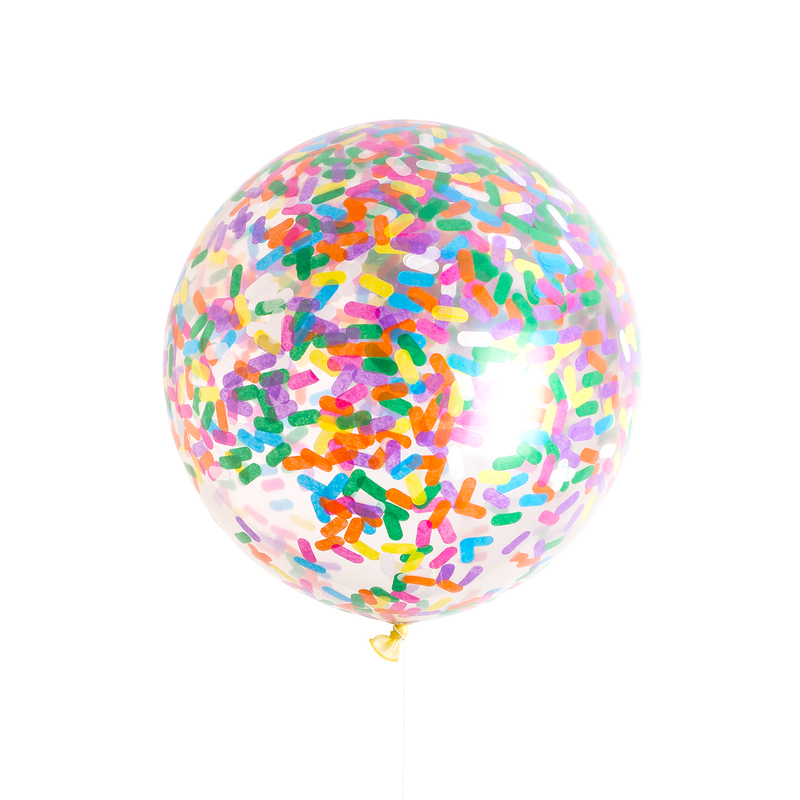 Ice Cream Sprinkles Jumbo Confetti Balloon - 36”