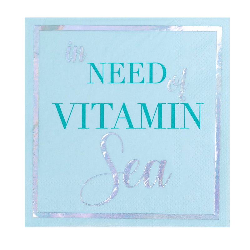 In Need Of Vitamin Sea Napkins - 20 Pk.
