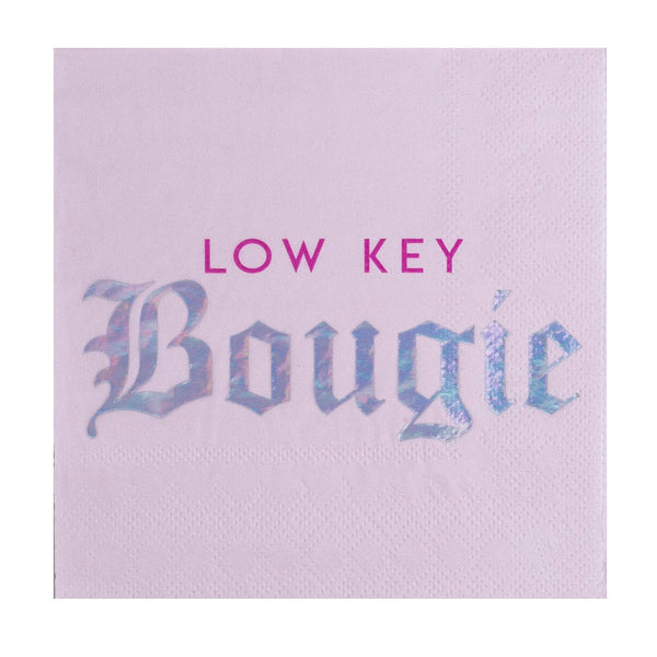 "Low Key Bougie" Cocktail Napkins - 20 Pk.