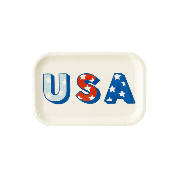 USA Shaped Paper Plate