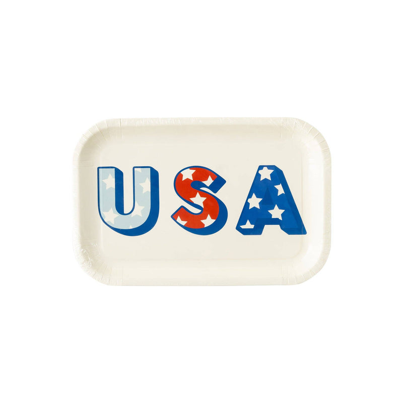 PLTS365G-MME - USA Shaped Paper Plate