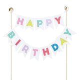 Garland Cake Topper - Happy Birthday