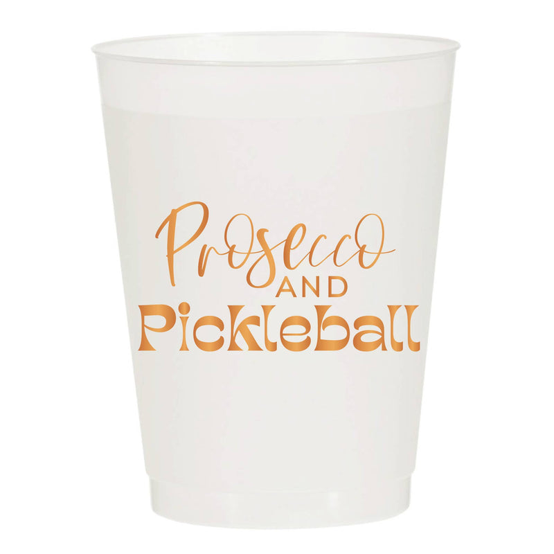 Prosecco and Pickleball Frosted Cups