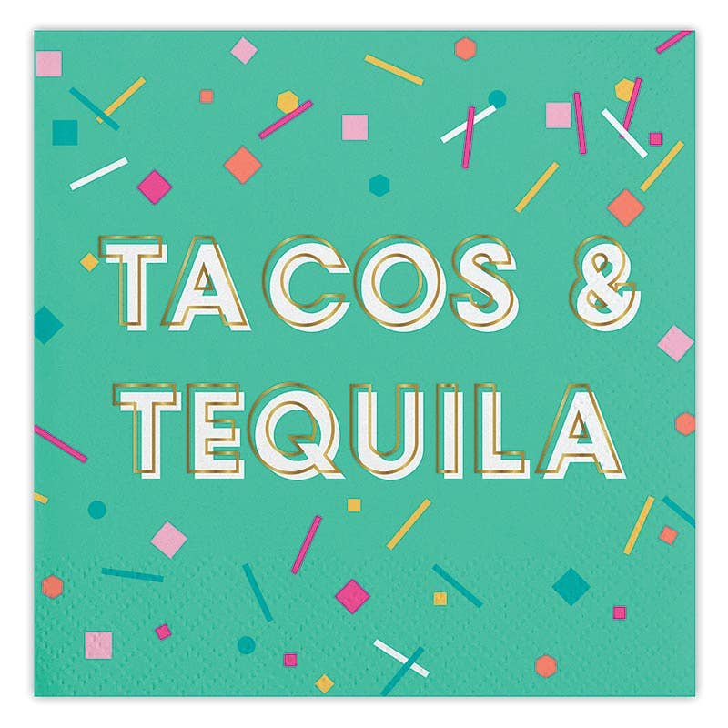 Foil Beverage Napkins - Tacos and Tequila
