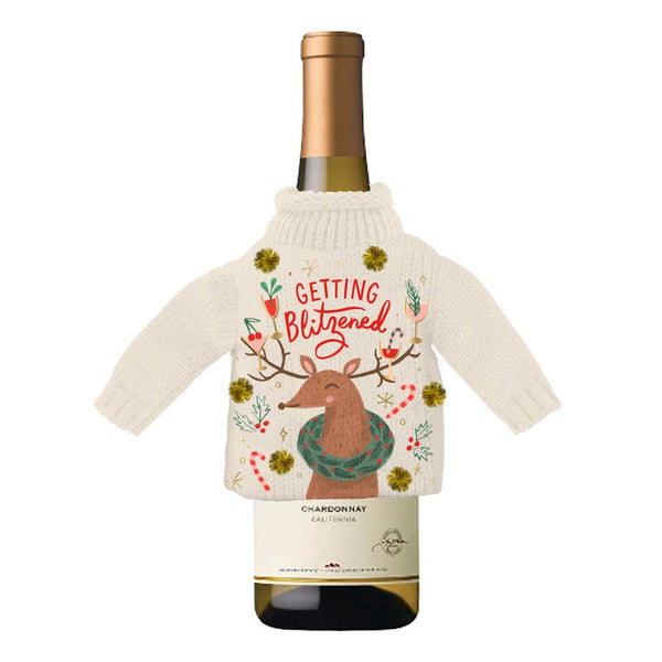 Holiday Wine Bottle Sweater | Getting Blitzened