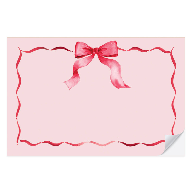 Red Ribbon Placemat Pad (Valentine's Day Party)