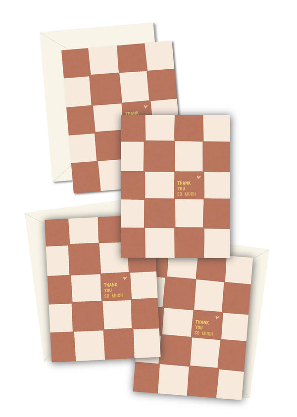 Checkerboard Thank You Cards Boxed Set