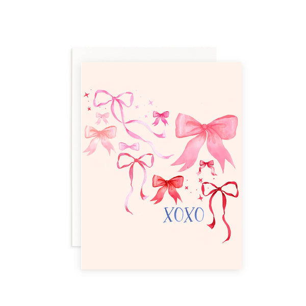 X's and Bows Valentine's Day Greeting Card
