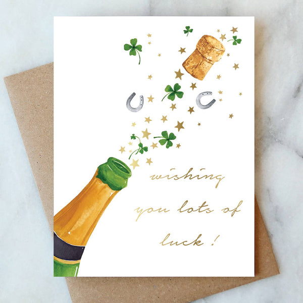 Charms Wishing You Luck Greeting Card | Good Luck Card