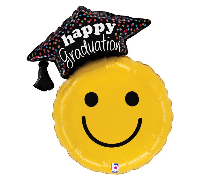 26" GRADUATION SMILEY