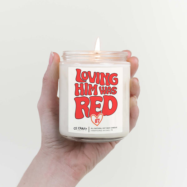 Loving Him Was Red Scented Candle: Hawaiian Sunset