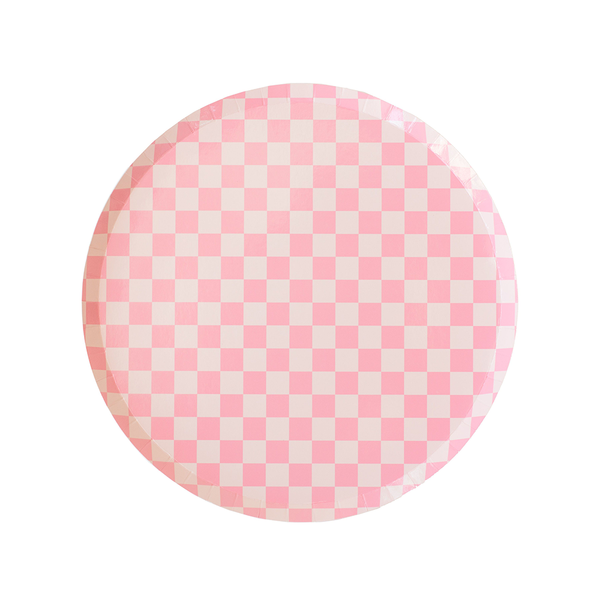 Check It! Tickle Me Pink Plates - Dinner Plate - 8 Pk.