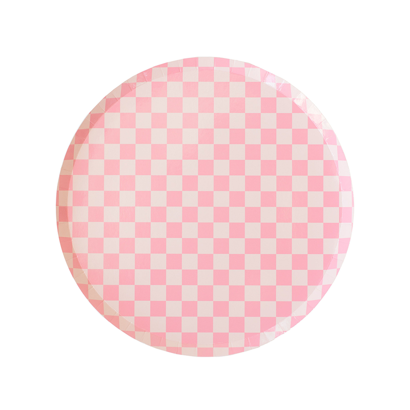 Check It! Tickle Me Pink Plates - Dessert Plate - 8 Pk.