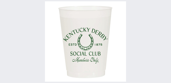 Derby Social Club Frosted Cups- Derby: Pack of 6