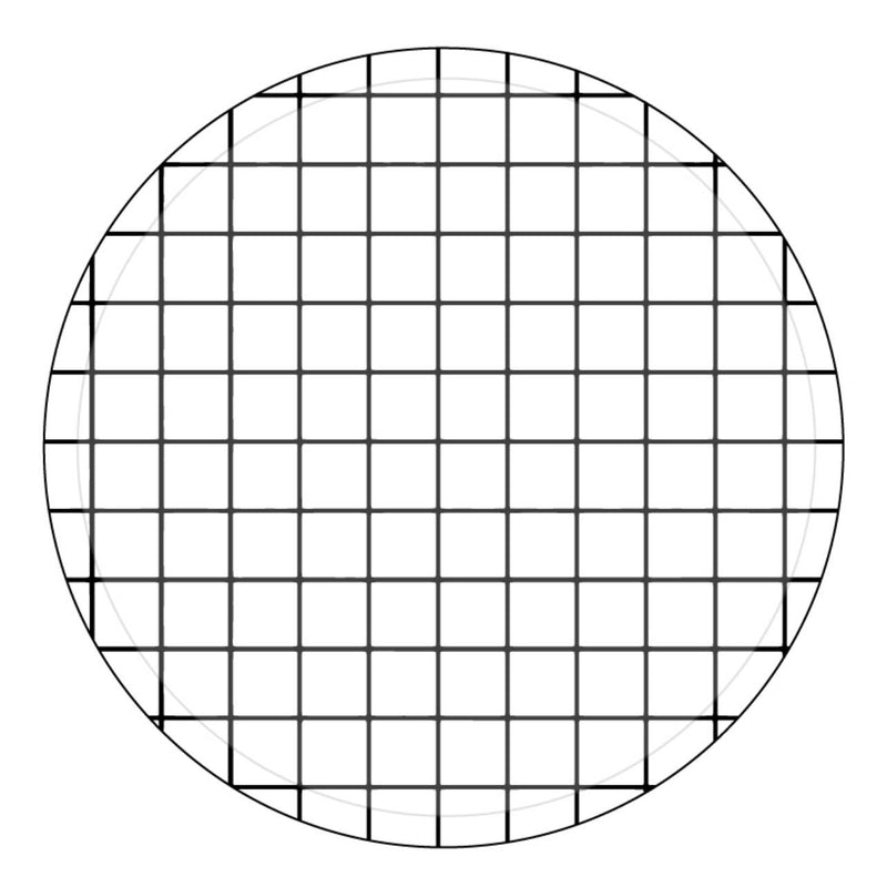 Black and white grid paper plates