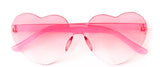 Pink Ombré Valentine Heart Sunglasses