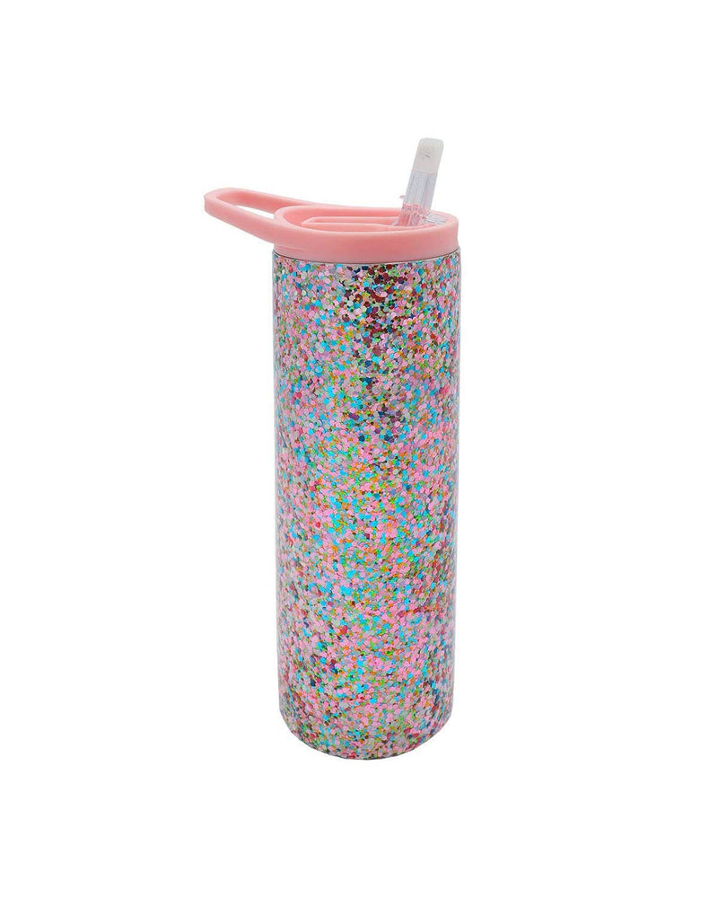 More Sparkle Stainless Sipper Tumbler with Straw