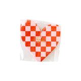 Checkered Heart Paper Napkin