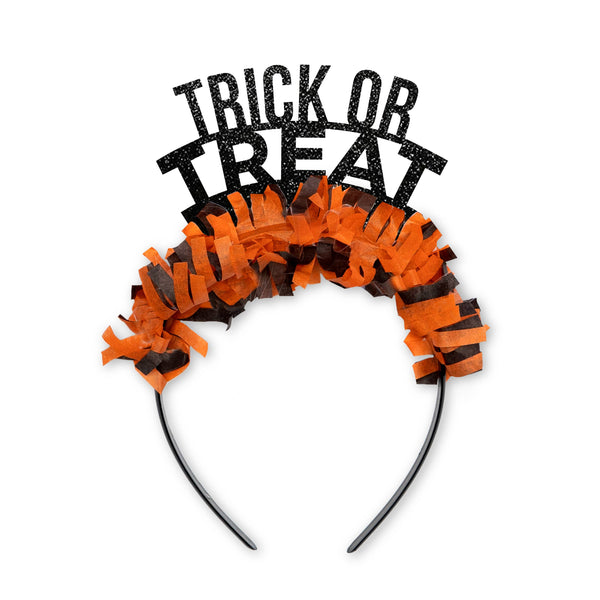 Trick or Treat Halloween Child Adult Party Crown Headband