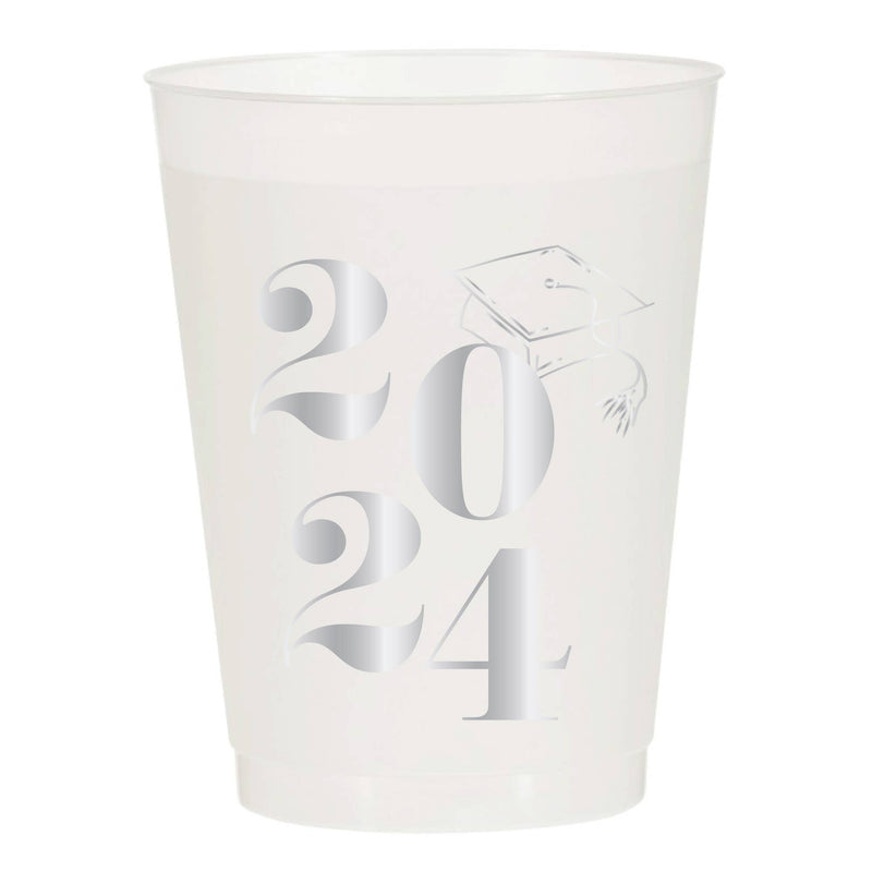Graduation Cap 2024 Cups - Set of 6