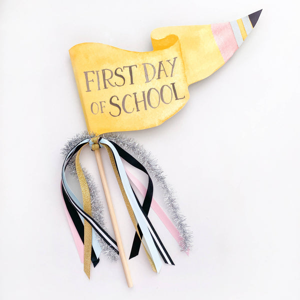 First Day of School Party Pennant (Back to School)