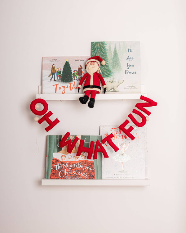 OH WHAT FUN Christmas Felt Letter Garland