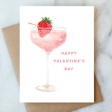 Valentine Cocktail Greeting Card | Valentine Love Friendship