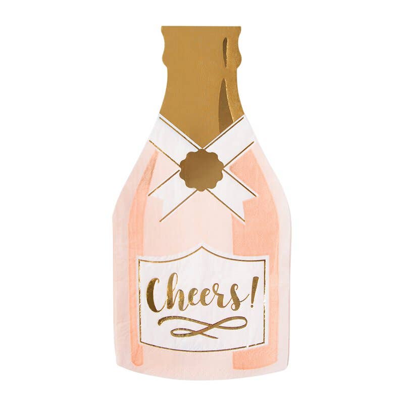 Cheers Bottle Shaped Napkins