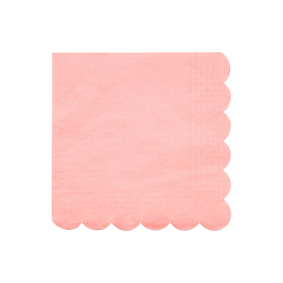 NEON CORAL LARGE NAPKINS