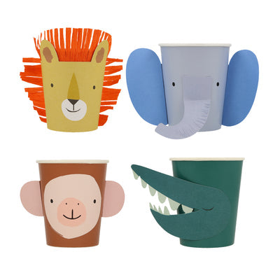 ANIMAL PARADE CHARACTER CUPS (x 8)