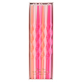 PINK TWISTED LONG CANDLES